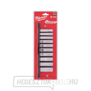 3/8"-os dugókulcsok 10 ÷ 19 mm Milwaukee 4932492510 - krómozott, meghosszabbított (10 darabos készlet) Előnézet 