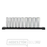 3/8"-os dugókulcsok 10 ÷ 19 mm Milwaukee 4932492510 - krómozott, meghosszabbított (10 darabos készlet) gallery main image