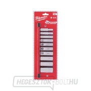 Milwaukee 3/8" hatszögletű hüvelyek 5/16 ÷ 7/8" 4932492510 - krómozott, meghosszabbított, hüvelykes (10 darabos készlet) Előnézet 