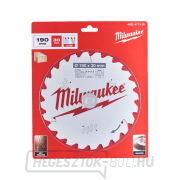 Vágókorong 190 mm Milwaukee CSB P W 190 x 30 x 1,6 x 24ATB 190 x 30 x 1,6 x 24ATB Előnézet 