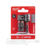 Milwaukee Shockwave™ Impact Duty 1/4" - 1/4 ÷ 1/2" ütőadapterek (3 darabos készlet) Előnézet 