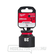 1/2" Milwaukee Shockwave™ Impact Duty 28 mm-es ütvecsapó hüvely, rövid Előnézet 