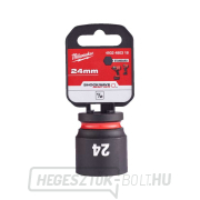 1/2" Milwaukee Shockwave™ Impact Duty 24 mm-es ütvecsavaros dugókulcs, rövid Előnézet 