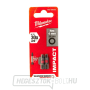 Csavarhúzóhegy 1/4 Milwaukee Shockwave Hexagon 4 x 25 mm - 2 db Előnézet 