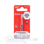 Csavarhúzóhegy 1/4 Milwaukee Shockwave Torx TX 40 x 50 mm - 1 db Előnézet 