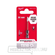 Csavarhúzóhegy 1/4 Milwaukee Shockwave Torx TX 10 x 50 mm - 1 db Előnézet 