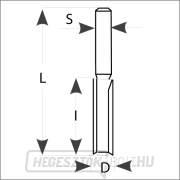 IGM M110 Hornyoló maró fúrófogakkal - D12x40 L80 S=8 HW Előnézet 