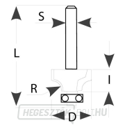 IGM M138 homorú lekerekítő maró - R2 D17,34x9,5 L61 S=6 HW Előnézet 