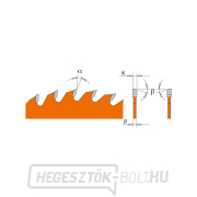 CMT narancssárga fűrészlap elektromos szerszámokhoz, végső vágás - D216x2,8 d30 Z64 HW -5°Neg Előnézet 