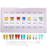 Kés autóbiztosíték készlet MECHANIC FUSE SET 1, 5-30A, 120 db SIXTOL Előnézet 