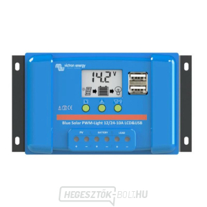 Napelemes PWM vezérlő Victron Energy 5A LCD és USB 12V/24V gallery main image