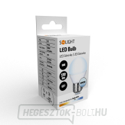 Solight LED izzó, miniglobe, 6W, E27, 6000K, 510lm Előnézet 