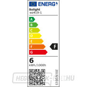 Solight LED izzó, miniglobe, 6W, E27, 6000K, 510lm Előnézet 