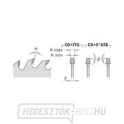 CMT Kúpos elővágó tárcsa CNC gépekhez - D200x4,3-5,5 d65 Z36 HW Előnézet 