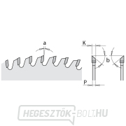 CMT CHROME C283 Laminált fűrészlap elővágás nélkül - D250x3,2 d30 Z80 HW Előnézet 