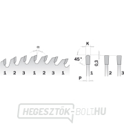 CMT Super XTreme laminált és DTD fűrészlap - D350x3.2 d30 Z108 HW Előnézet 