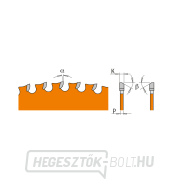 CMT Orange Industrial Iron fűrészlap - D160x2 d20+16 Z60 HW Előnézet 