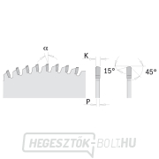 CMT fűrészlap úszó padlókhoz, PVC, plexi - D250x2,8 d30 Z80 HW Előnézet 