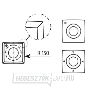 IGM N013 keményfém penge Z4 lekerekített - 15x15x2,5 R=150 fa gallery main image