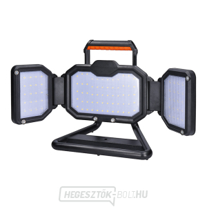 Solight LED spotlámpa 30W, hordozható, újratölthető, 3000lm, narancs-fekete gallery main image