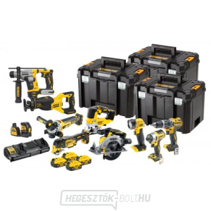 DeWALT DCK1012P4T 18V 4x5.0 Ah XR akkumulátoros kombinált szerszámkészlet gallery main image