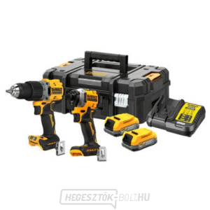 Akkus 18V 2x1,7 Ah XR DeWALT POWERSTACK DCK2051E2T vezeték nélküli 18V DCK2051E2T gallery main image