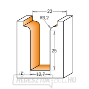 CMT C965 V-nyílású marógép kompozitokhoz - R3,2 D22 d12,7 I31,7 S=12 Előnézet 