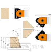 CMT állítható szögű maró MAN - D120x40 d30 Z2 ALU Előnézet 