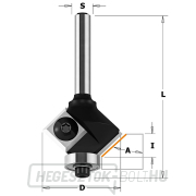 IGM F042 HW szögvágó HW - 22° D25x11 L65 S=6 Előnézet 