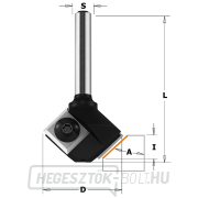 IGM F046 Szögvágó HW - 45° D29x8 L52 S=6 Előnézet 