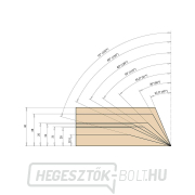 IGM F465 V-szögű maró HW - 150° D96,5x12,4 L95 S=20 Z2 Előnézet 