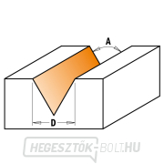 CMT C958 V-hornyos maró - 60° D12,7x10 S=8 HW Előnézet 