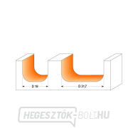 CMT C951 simító marógép - R6,4 D19x16 S=12 HW Előnézet 