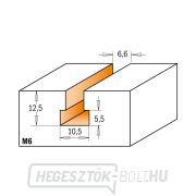 CMT C950 HW hengeres horonyvágó - D10,5x12,5 d6,6 L48 S=8 Z1, M6 Előnézet 