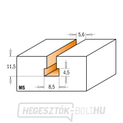 CMT C950 HW hengeres horonyvágó - D8,5x11,5 d5,6 L47 S=8 Z1, M5 Előnézet 