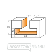 CMT C950.6 HW hengeres horonymaró - D34,9x22,2 d12,7 S=12 Előnézet 