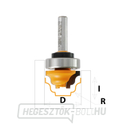 CMT C965B profilos maró, csapágyazott - Profile B, R4 D28,6x14,3 S=12 HW Előnézet 