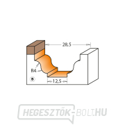 CMT C965B profilos maró, csapágyazott - Profile B, R4 D28,6x14,3 S=12 HW Előnézet 