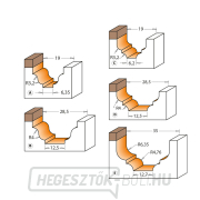 CMT C965B profilos maró, csapágyazott - Profile B, R4 D28,6x14,3 S=12 HW Előnézet 