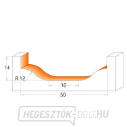 CMT C970 Frontvágó ajtópanelekhez - D50 d2=16 I14 R12 S=12 Előnézet 