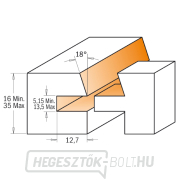 CMT egyenes ajtóvágó készlet 3db, S=12 HW Előnézet 