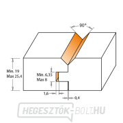 CMT C955 Marómaró hornyos illesztéshez - D44,4 t19-25,4 S=12 HW Előnézet 