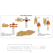 CMT C961 burkolólapvágó - D23,8 I19,05 R4 S=12 Előnézet 