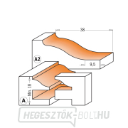 CMT vágókészlet keretekhez és panelekhez - 3db profil A+A2 S=12 HW Előnézet 