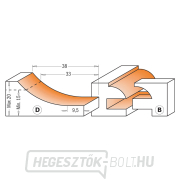 CMT Vágókészlet keretekhez és töltőelemekhez - 3db profil D+B S=12 HW Előnézet 