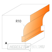 CMT C955 Vágógép üveg ajtó válaszfalakhoz CMT - D22 I19 R10 profil A S=8 HW Előnézet 