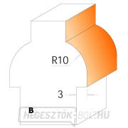 CMT C955 Vágógép üveg ajtó válaszfalakhoz CMT - D22 I19 R10 profil B S=8 HW Előnézet 