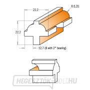 CMT vágókészlet üveg ajtó válaszfalakhoz - 3db S=8 HW Előnézet 