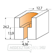 CMT C913 csavarvágó - D12,7x24,2 d4,36x13,9 S=8 HW Előnézet 