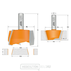 CMT C981 Tisztító készlet CORIAN 2db, S=12mm,D=47,5mm gallery main image